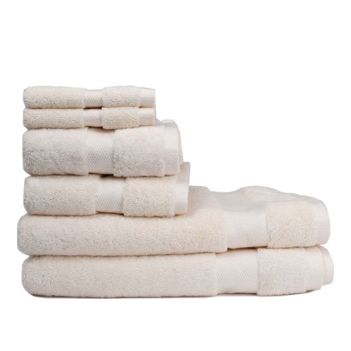White Set of 4 Sferra Bello Bath Towel 
